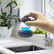 Dish Scrubber with Soap Dispenser, Steel Wool Scrubber with Replaceable Steel Wool, Transparent Cleaning Solution Reservoir, Cast Iron Cleaning Kit with Cast Iron Scraper for Cleaning Pans, Grills