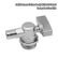 Water Heater Drain Valve 3/4" NPS Male to 1/2" Barb Hose Connector Brass Nickel Plated Elbow Water Air Shut Off Valve