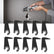10 PCS Oscillating Saw Blade, Sickle Shape Good Match Universal Oscillating Saw Blade, High Speed Steel Easy Installati Oscillating Tool Blade for Wall
