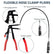 9PCS Hose Clamp Pliers, Long Reach Hose Clamp Tool Remover for Water Hose and Automotive Coolant Radiator Heater with Flexible Wire Long Reach Hose Clamp and Flat Band Pliers