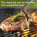 Stainless Steel BBQ Pigtail Hook - Heavy-Duty Lightweight High-Temp Grill Utensil, Heat-Resistant Outdoor Tool with Ergonomic Handle & Hooked End, Barbecue Accessories for Pork, Steady Hold, Juice-Preserving for BBQ Masters & Home Cooks