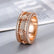 14K Gold over S925 Sterling Silver Gear Rotating Rings with Sparkling Moissanite, Men's Luxury Ring, Gift for Special Occasions