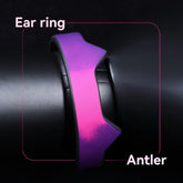 Thermochromic Cat Ear Leather Wrist Cuff