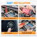 Mayspare Jumper Cables for Car with Adapter Compatible with Milwaukee 18V Batteries, Silicone Wire 8AWG 2FT Alligator Clips Automotive Jump Starter Cables for Jump Starting Car or Tool Batteries