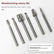 6Pcs Woodworking Rotary Burr Set, 3.15mm Shank High Speed Steel Rotary Carving Files, Multi Shape Rotary Drill Bits for Dremel Rotary Tools, Wood Carving, Slotting, Polishing, Engraving & Plastic Grinding