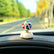 Mini World Cup Soccer Ball Car Dashboard Ornament, Shakeable Spring Football Decor for Car, Motorcycle, Office Desk, Sport Fan Gift