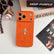 Gothic Cross Leather Phone Case – Premium 3D Metal Cross Cover for iPhone
