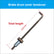 Drum Brake Cover Adjuster Tension Rod, Heat-Treated Integrated Brake Shoe Tensioner Adjusting Screw for Electric Scooter & Motorcycle Drum Brake Repair