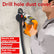 Suction-type dust cover for wall drilling with rotary hammers and electric drills
