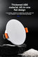 Crapyt Ceiling Hole Cover Plate, 7.28"/185mm Diameter ABS Wall Mount Decorative Cap, Round Access Panel, For 6.3"-6.65"/160-169mm Ceiling and Wall Openings, 2 Pcs White
