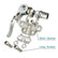 2PCS 4-Way Quick Release Disconnect Battery Terminal Connector Set, Positive-Negative Cable Ends for SAE/JIS Type A Posts