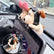 Clear Car Screen Doll Clip, Universal Plush Figure Display Bracket, Transparent Clip‑On Decor Holder for Central Control Screen & Air Vent, No‑Damage Car Interior Decoration Mount