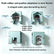 U‑Shaped Multi‑Port Plumbing Wrench, Thickened Aluminum Alloy Disassembly Tool for Faucet, Angle Stop Valve, Water Heater, Shower Flexible Hose, Bathroom Repair Specialty Wrench