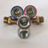 22x1.5 Trailer Air Brake Quick Connect Coupler, Heavy Duty Flat Copper Core Self-Sealing Air Line Fitting, Anti-Drop Lock Design Air Hose Connector for Truck & Trailer Air Brake Systems, Rustproof Low Air Resistance Pneumatic Joint