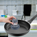 Dish Scrubber with Soap Dispenser, Steel Wool Scrubber with Replaceable Steel Wool, Transparent Cleaning Solution Reservoir, Cast Iron Cleaning Kit with Cast Iron Scraper for Cleaning Pans, Grills