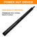 9/16"/14mm Hollow Nut Driver with 1/4" Hex Shank, Durable Metal Framing Tool, Overhead Long Reach Socket with Smooth Inner Wall, Built-In Length Measurement Markings, Steady Pin Hold for Ceiling & Ductwork Installation