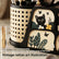 Vintage Black Cat Tissue Box with Storage Organizer