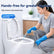 High‑Pressure Gap Cleaning Nozzle, Universal Elbow Shower Hose Sprayer Attachment, Multi‑Purpose Bathroom Cleaning Tool for Toilets, Floor Drains, Sinks & Dead‑Angle Crevices