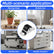 12 Pcs 1/2 Inch Fixed Small Caster Wheels, Mini Caster Wheel Low Profile Single Direction Tiny Wheel Metal Roof Rigid for Small Furniture Appliances Sliding Door Box DIY Projects