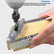Adjustable Center Punch Drill Guide Jig, All‑Metal Woodworking Hole Locator, Precision Edge Drilling Positioning Tool for Square & Round Timber, Compatible with Vise Grips for Furniture Cabinet Wood DIY Projects