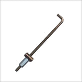 Drum Brake Cover Adjuster Tension Rod, Heat-Treated Integrated Brake Shoe Tensioner Adjusting Screw for Electric Scooter & Motorcycle Drum Brake Repair