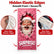 Christmas Door Cover - Santa & Reindeer Stretch Fabric Door Banner with 4-Side Elastic Edges, DIY Door Handle Cutout, Slip-On Front Door Holiday Decor
