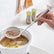 Fat Skimmer Spoon, Fine Mesh Skimmer Spoon Stainless Steel Hot Pot Fat Strainer Fine Mesh Food Strainer with Long Handle for Skimming
