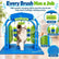 Cat Car Wash Grooming Station, Full Body Self Grooming Arch with Massage Brushes, Cat Scratcher & Loose Fur Remover, Interactive Indoor Cat Toy