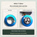 Electronic Expansion Valve Opener Magnetic Rotation Test Tool, 17.35mm Max Diameter Blue Aluminum EVT Valve Core Tester, Pre-Welding Inspection Tool for Air Conditioner Refrigeration Repair
