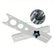 Ceramic Tile Hole Locator Ruler Hole Opener Locator DIY Stainless Steel Accessories Marble Punching Tool
