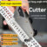 Multi-Angle Adjustable Corner Bead Cutter, Stainless Steel Drywall Angle Trim Cutting Tool for 45° Standard Chamfer, Portable Handheld Perforated Corner Strip Cutter with Replaceable Blade