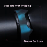 Thermochromic Cat Ear Leather Wrist Cuff
