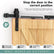 Barn Door Soft Close Kit,Matching 88-132 Pounds Single Door Equipped with Spring Buffer Damper, Upgrade Hole-Free Version, 2PCS
