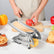 Stainless Steel Potato Slicer French Fry Cutter 2 Blades
