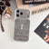Gothic Cross Leather Phone Case – Premium 3D Metal Cross Cover for iPhone