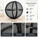 Portable Outdoor Cat Enclosure 27" Mesh Ball Cat Cage