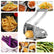 Stainless Steel Potato Slicer French Fry Cutter 2 Blades
