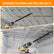 9/16"/14mm Hollow Nut Driver with 1/4" Hex Shank, Durable Metal Framing Tool, Overhead Long Reach Socket with Smooth Inner Wall, Built-In Length Measurement Markings, Steady Pin Hold for Ceiling & Ductwork Installation