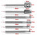 6Pcs Woodworking Rotary Burr Set, 3.15mm Shank High Speed Steel Rotary Carving Files, Multi Shape Rotary Drill Bits for Dremel Rotary Tools, Wood Carving, Slotting, Polishing, Engraving & Plastic Grinding