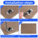 12 Pcs 1/2 Inch Fixed Small Caster Wheels, Mini Caster Wheel Low Profile Single Direction Tiny Wheel Metal Roof Rigid for Small Furniture Appliances Sliding Door Box DIY Projects