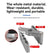 Adjustable Center Punch Drill Guide Jig, All‑Metal Woodworking Hole Locator, Precision Edge Drilling Positioning Tool for Square & Round Timber, Compatible with Vise Grips for Furniture Cabinet Wood DIY Projects