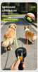 Dual Retractable Dog Leash with Built-in Light and Poop Bag Holder, Double Dog Leash with Tangle-Free 360° Swivel, 10ft Reflective Durable Nylon Strap, One-Hand Brake System for Dogs Pets (Blue)