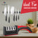 Knife Sharpeners for Kitchen Knives– Stainless Steel 4 in1 Kitchen Knife Sharpener – Ergonomic and Easy to Use Knife Sharpening Kit with 4 Stage Sharpening Slots