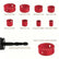 11-Piece Rotary Multi-Tooth Hole Saw Kit with Mandrel, Hex Key, Interchangeable Blades – 3/4"-2-1/2" Power Tool Accessory for Wood, PVC Cutting, Durable Tools Drill Bit Set
