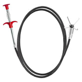 118" Flexible Grabber Claw Tool Reacher, Drain Snake Hair Drain Clog Remover Tool with 4 Claws Bendable Hose for Litter Pick, Home and Kitchen Sink, Drains, Toilet