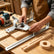 Straight Guide Plate & Circle Cutting Jig 2-Piece Woodworking Tool Set