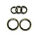 245PCS Bonded Washer Gasket Repair Kit, 12 Sizes Composite Oil Sealing Washers 6mm to 30mm, Semi-Wrap Metal Rubber Combination Sealing Gaskets for Auto Engine, Hydraulic, Motorcycle, Truck Repair