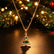 Christmas Necklace  Christmas Tree Snowflake Pendant Necklace for Women Thanksgiving Xmas Party Gifts