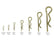 Cotter Pins 70pcs Elastic Split Pins Wave R-Shaped Pin Hairpin Lock Cotter Clip for Anti