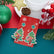 Glitter Christmas Tree Dangle Earrings Dainty Rhinestone Enamel Christmas Drop Earrings Holiday Party Jewelry for Women
